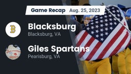 Recap: Blacksburg  vs. Giles  Spartans 2023
