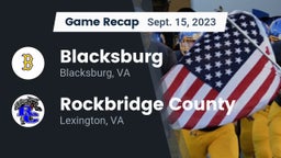 Recap: Blacksburg  vs. Rockbridge County  2023