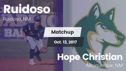 Matchup: Ruidoso  vs. Hope Christian  2017