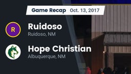 Recap: Ruidoso  vs. Hope Christian  2017