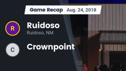 Recap: Ruidoso  vs. Crownpoint 2018
