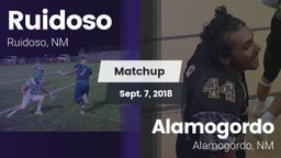 Matchup: Ruidoso  vs. Alamogordo  2018