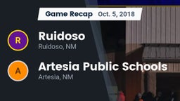 Recap: Ruidoso  vs. Artesia Public Schools 2018