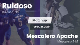 Matchup: Ruidoso  vs. Mescalero Apache  2019