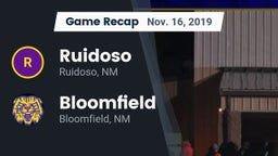 Recap: Ruidoso  vs. Bloomfield  2019