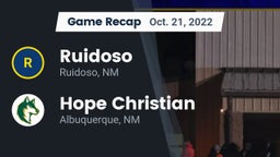 Recap: Ruidoso  vs. Hope Christian  2022