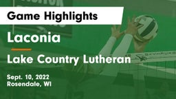 Laconia  vs Lake Country Lutheran  Game Highlights - Sept. 10, 2022