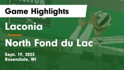 Laconia  vs North Fond du Lac  Game Highlights - Sept. 19, 2023
