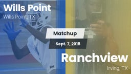 Matchup: Wills Point High vs. Ranchview  2018