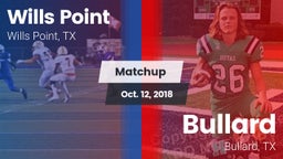Matchup: Wills Point High vs. Bullard  2018