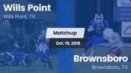 Matchup: Wills Point High vs. Brownsboro  2018