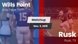 Matchup: Wills Point High vs. Rusk  2018