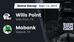 Recap: Wills Point  vs. Mabank  2019