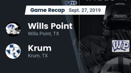 Recap: Wills Point  vs. Krum  2019
