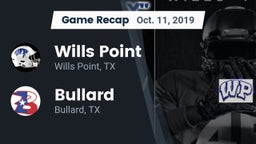 Recap: Wills Point  vs. Bullard  2019