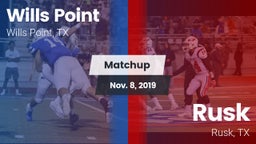 Matchup: Wills Point High vs. Rusk  2019