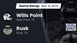 Recap: Wills Point  vs. Rusk  2019