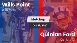 Matchup: Wills Point High vs. Quinlan Ford  2020