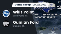 Recap: Wills Point  vs. Quinlan Ford  2022