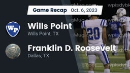 Recap: Wills Point  vs. Franklin D. Roosevelt  2023