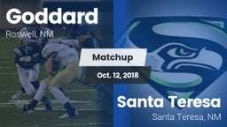 Matchup: Goddard  vs. Santa Teresa  2018