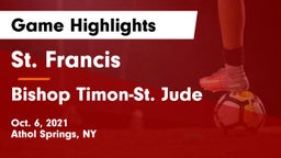 St. Francis  vs Bishop Timon-St. Jude Game Highlights - Oct. 6, 2021