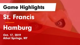St. Francis  vs Hamburg  Game Highlights - Oct. 17, 2019