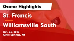 St. Francis  vs Williamsville South  Game Highlights - Oct. 23, 2019
