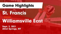 St. Francis  vs Williamsville East  Game Highlights - Sept. 3, 2021