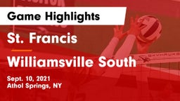 St. Francis  vs Williamsville South  Game Highlights - Sept. 10, 2021