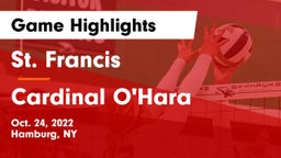 St. Francis  vs Cardinal O'Hara Game Highlights - Oct. 24, 2022