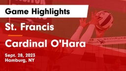 St. Francis  vs Cardinal O'Hara Game Highlights - Sept. 28, 2023