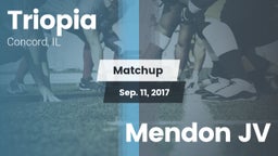 Matchup: Triopia  vs. Mendon JV 2016