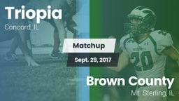 Matchup: Triopia  vs. Brown County  2016