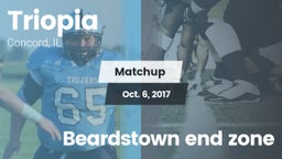 Matchup: Triopia  vs. Beardstown end zone 2017