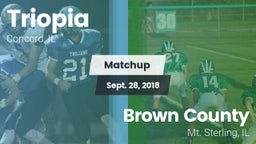 Matchup: Triopia  vs. Brown County  2018