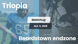 Matchup: Triopia  vs. Beardstown endzone 2018