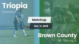 Matchup: Triopia  vs. Brown County  2019