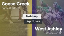 Matchup: Goose Creek High vs. West Ashley  2019