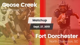 Matchup: Goose Creek High vs. Fort Dorchester  2019