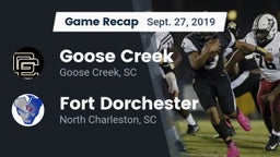 Recap: Goose Creek  vs. Fort Dorchester  2019
