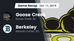 Recap: Goose Creek  vs. Berkeley  2019