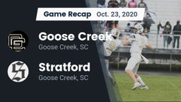 Recap: Goose Creek  vs. Stratford  2020