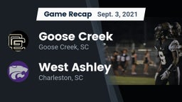 Recap: Goose Creek  vs. West Ashley  2021