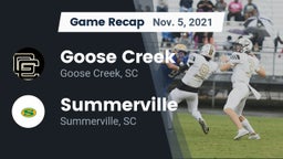Recap: Goose Creek  vs. Summerville  2021