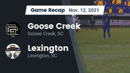 Recap: Goose Creek  vs. Lexington  2021