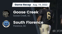 Recap: Goose Creek  vs. South Florence  2022