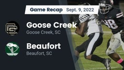 Recap: Goose Creek  vs. Beaufort  2022