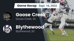Recap: Goose Creek  vs. Blythewood  2022