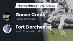 Recap: Goose Creek  vs. Fort Dorchester  2022